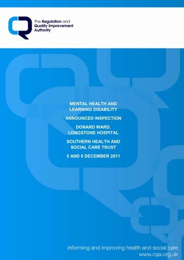 Donard Ward, Longstone Hospital - Regulation and Quality ...