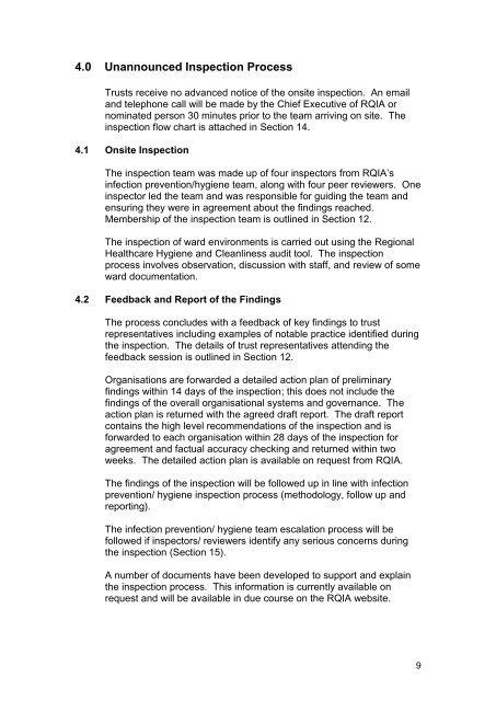 (Re-audit) - 14 July 2011 - Regulation and Quality Improvement ...