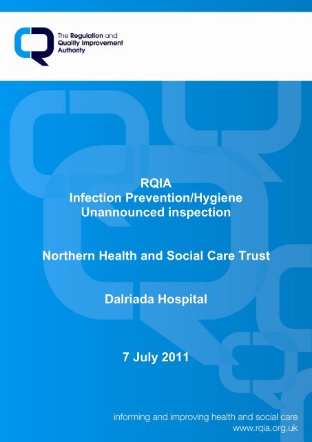 Dalriada Hospital, Ballycastle - 7 July 2011 - Regulation and Quality ...
