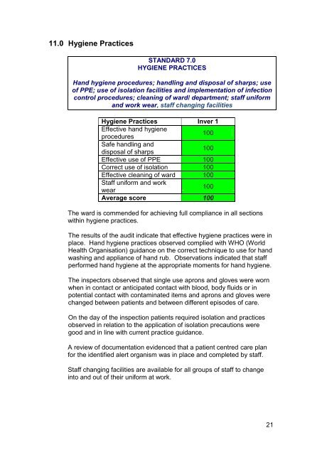 Moyle Hospital, Larne - 14 April 2011 - Regulation and Quality ...