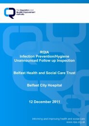Belfast City Hospital, Belfast - 12 December 2011 - Regulation and ...