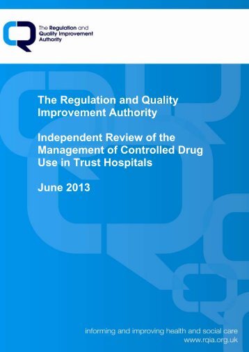 Independent Review of the Management of Controlled Drug Use in ...