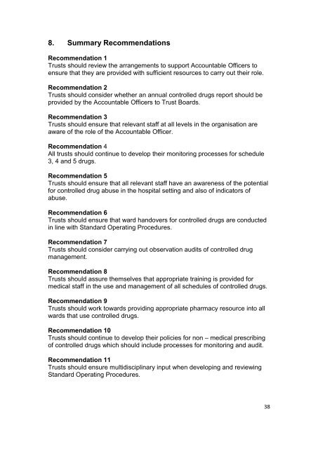 Independent Review of the Management of Controlled Drug Use in ...