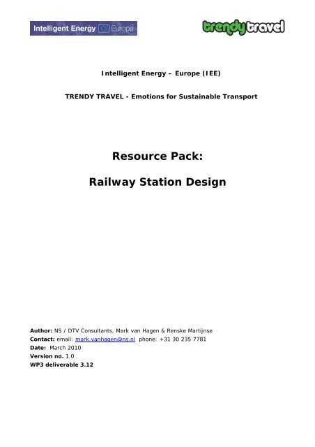 Resource Pack: Railway Station Design - Eltis