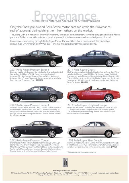 New Zealand Rolls-Royce & Bentley Club Inc - The Enthusiasts ...