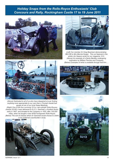 New Zealand Rolls-Royce & Bentley Club Inc - The Enthusiasts ...