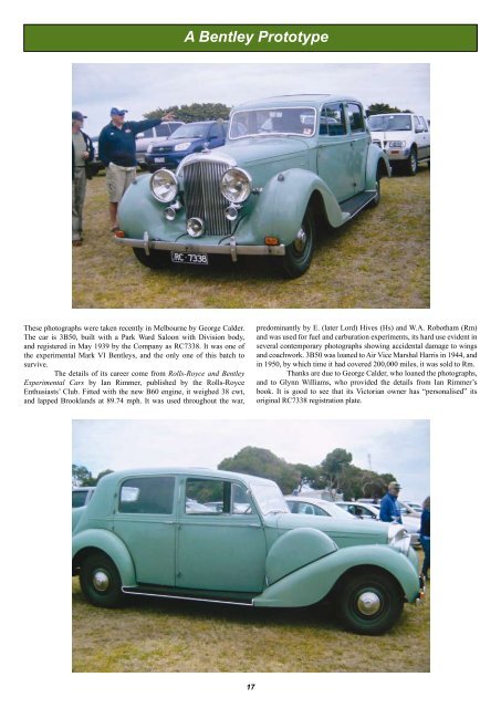 New Zealand Rolls-Royce & Bentley Club Inc - KDA132