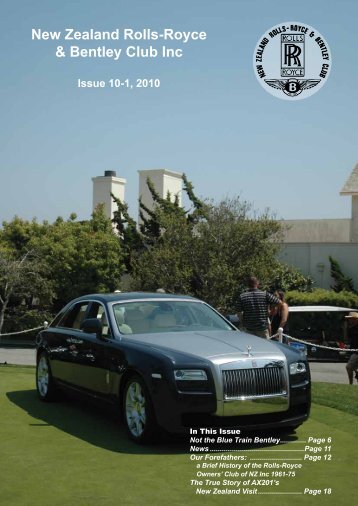 New Zealand Rolls-Royce & Bentley Club Inc - KDA132