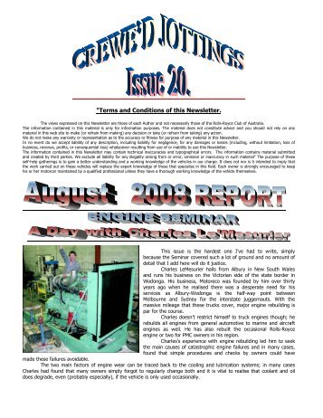 CREWE'D JOTTINGS ISSUE 20 - The Enthusiasts Website for Roll ...