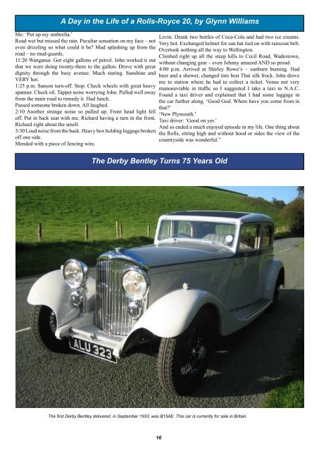 New Zealand Rolls-Royce & Bentley Club Inc - The Enthusiasts ...