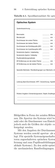 Technische Optik in der Praxis