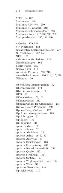 Technische Optik in der Praxis