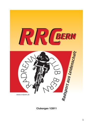 1 Cluborgan 1/2011 - RRC Bern