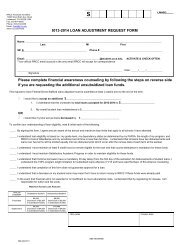 Loan Adjustment Request Form