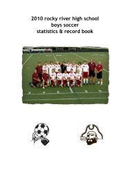 2010 Record Book - Rocky River City Schools