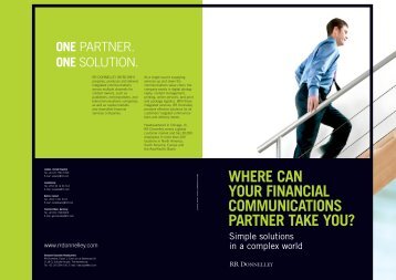 where can your financial communications partner ... - RR Donnelley