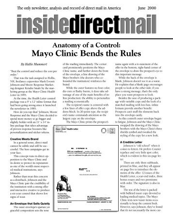 Mayo Clinic Bends the Rules - RR Donnelley