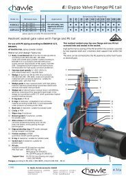 E2 Elypso Valve Flange/PE tail - Belos