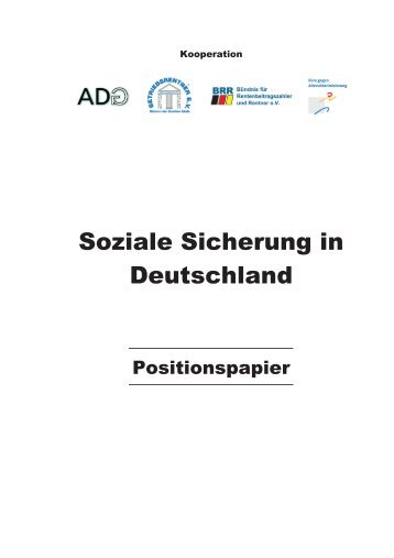 Soziale Sicherung in Deutschland - Rentnerinnen- und Rentner ...
