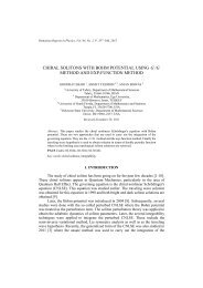 chiral solitons with bohm potential using /' gg method and exp ...