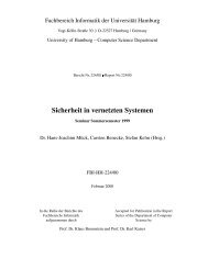 Sicherheit in vernetzten Systemen - RRZ UniversitÃ¤t Hamburg