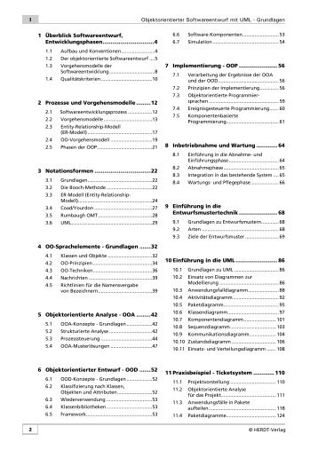 Objektorientierter Softwareentwurf mit UML - Grundlagen ... - RRZN