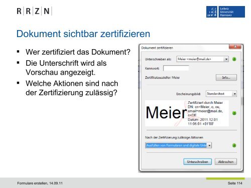 PDF-Formular erstellen - RRZN