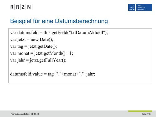 PDF-Formular erstellen - RRZN