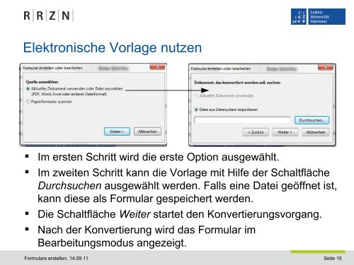 PDF-Formular erstellen - RRZN