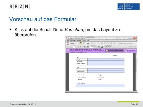 PDF-Formular erstellen - RRZN