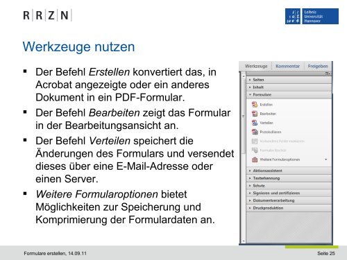 PDF-Formular erstellen - RRZN