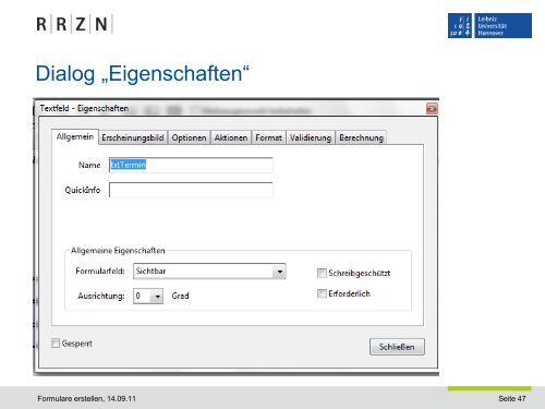 PDF-Formular erstellen - RRZN