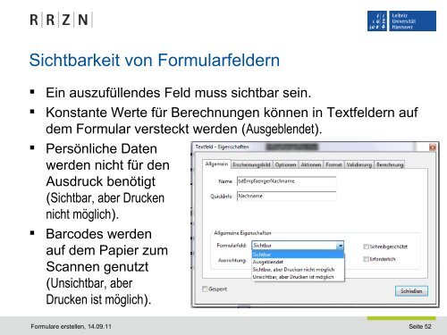 PDF-Formular erstellen - RRZN