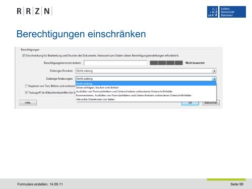 PDF-Formular erstellen - RRZN