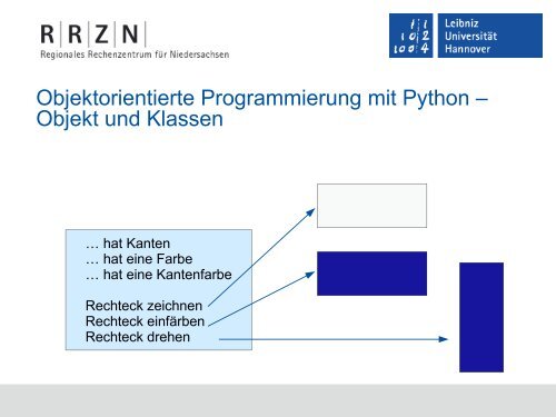 Klassen erstellen und Objekte definieren - RRZN