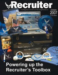 Jan 2007 Magazine.pmd - Air Force Recruiting Service