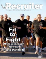 Nov 03 Recruiter - Air Force Recruiting Service