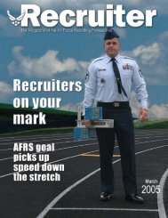 Mar 05 Recruiter.pmd - Air Force Recruiting Service