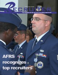 November Recruiter - Air Force Recruiting Service