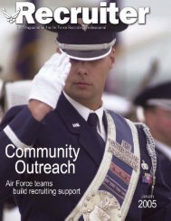 Jan 05 Recruiter - Air Force Recruiting Service