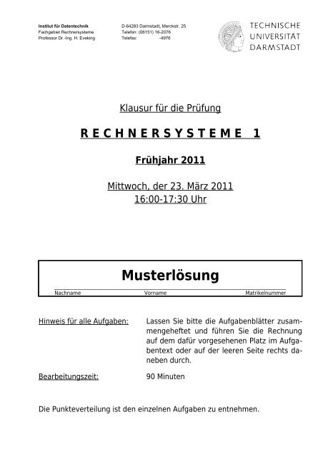 MusterlÃ¶sung - Rs.tu-darmstadt.de