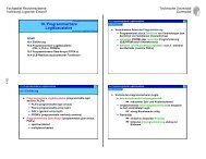 10. Programmierbare Logikbausteine - Fachgebiet Rechnersysteme ...