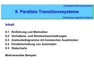 8. Parallele Transitionssysteme - Fachgebiet Rechnersysteme