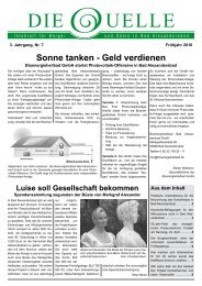 Sonne tanken - Geld verdienen - Bioenergie-Heilbad Bad ...