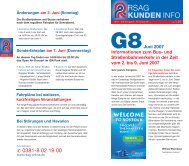 KUNDEN INFO - Rostocker Straßenbahn AG