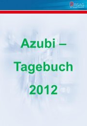 Azubi-Tagebuch 2012 - Rostocker Straßenbahn AG