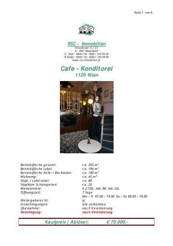 Cafe - Konditorei