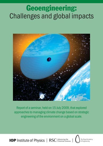 Geoengineering: Challenges and global impacts - Royal Society of ...