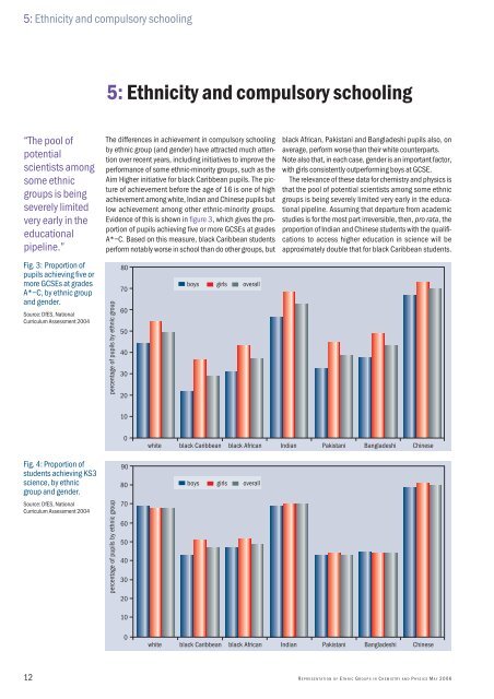 Representation of Ethnic Groups in Chemistry and Physics