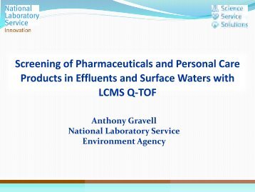 Screening of Pharmaceuticals and Personal Care Products in ...